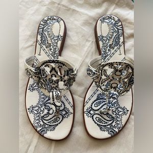 Tory Burch paisley Miller sandals